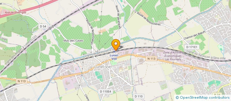 localisation de l'entreprise SCI ROMEO  LUNEL-VIEL