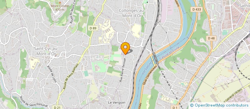 localisation de l'entreprise SCI ROMEO  COLLONGES-AU-MONT-D'OR