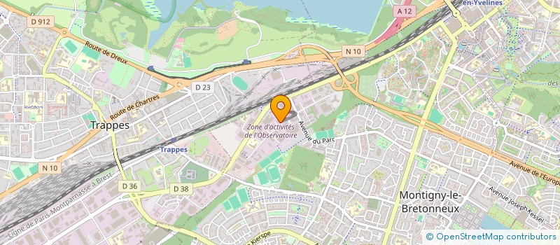 localisation de l'entreprise SCI ROMEO  MONTIGNY-LE-BRETONNEUX