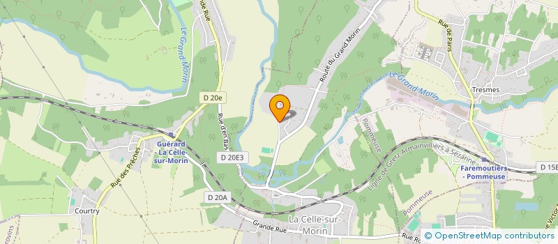 localisation de l'entreprise SCI ROMEO  LA CELLE-SUR-MORIN