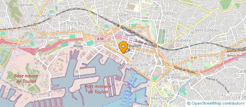 localisation de l'entreprise SCI ROMEO  TOULON