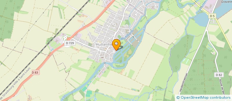 localisation de l'entreprise SCI ROMEO  HUTTENHEIM