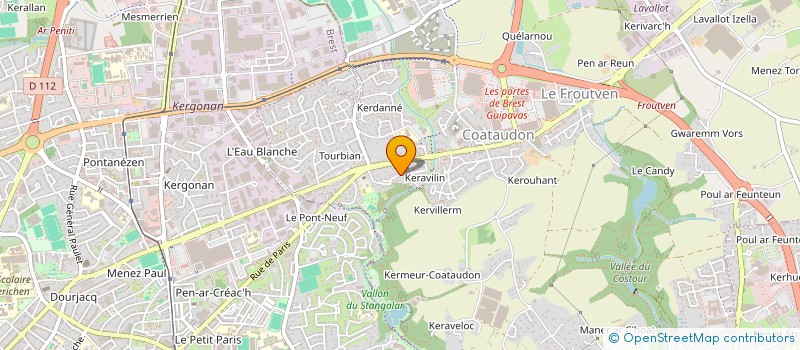 localisation de l'entreprise SCI ROMEO  GUIPAVAS