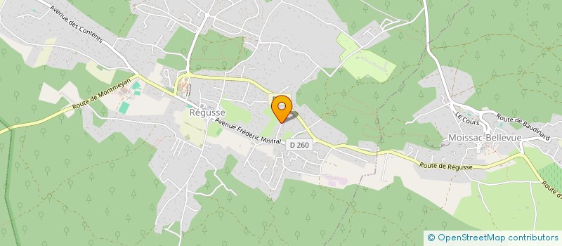 localisation de l'entreprise SCI ROMEO & LAETITIA  REGUSSE