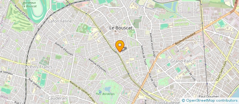 localisation de l'entreprise SCI ROMER  LE BOUSCAT