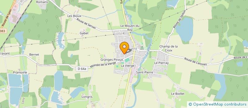 localisation de l'entreprise SCI ROMEV  LENT