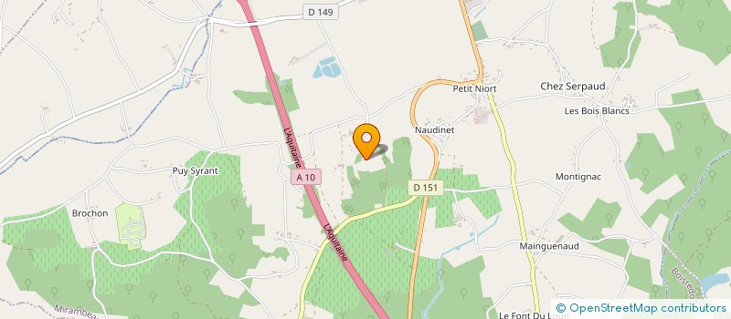 localisation de l'entreprise SCI ROMFORT  MIRAMBEAU