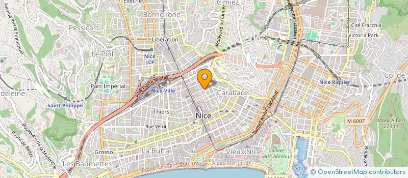 localisation de l'entreprise SCI ROMI  NICE