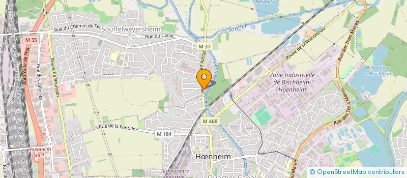 localisation de l'entreprise SCI ROMI  SOUFFELWEYERSHEIM