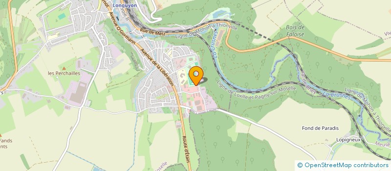 localisation de l'entreprise SCI ROMI  LONGUYON