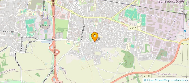 localisation de l'entreprise SCI ROMI  MEYZIEU