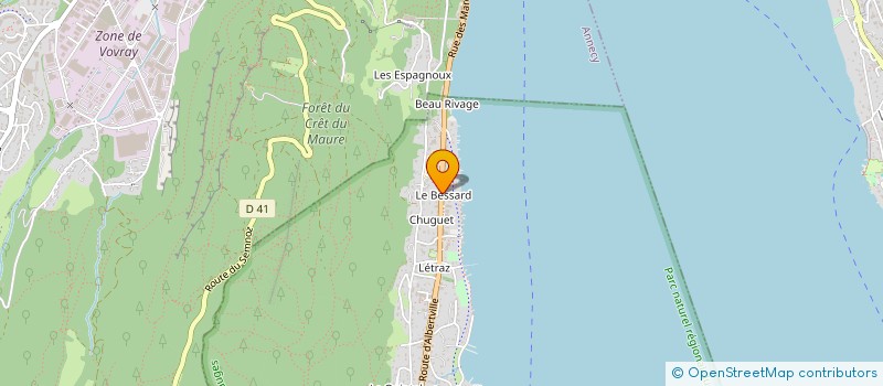 localisation de l'entreprise SCI ROMI  SEVRIER