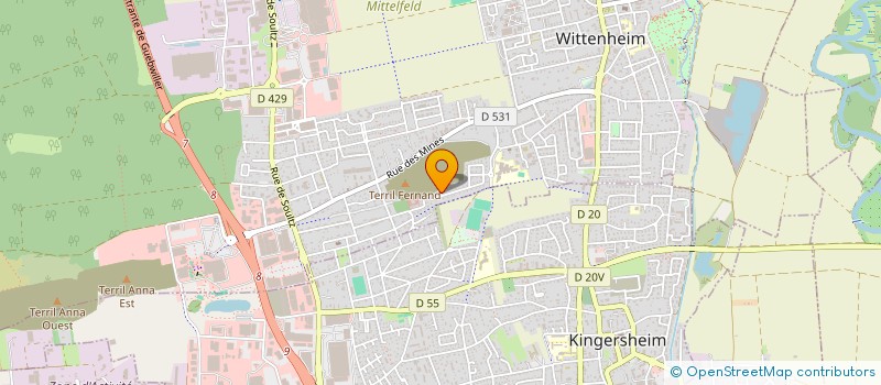 localisation de l'entreprise SCI ROMI AND JO  WITTENHEIM