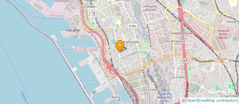 localisation de l'entreprise SCI ROMIC à MARSEILLE