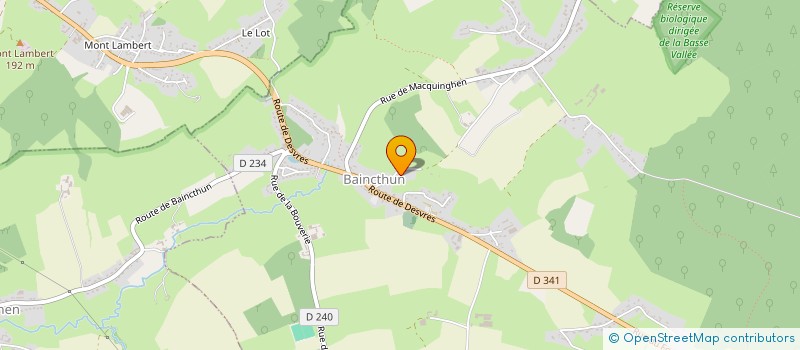 localisation de l'entreprise SCI ROMIER  BAINCTHUN