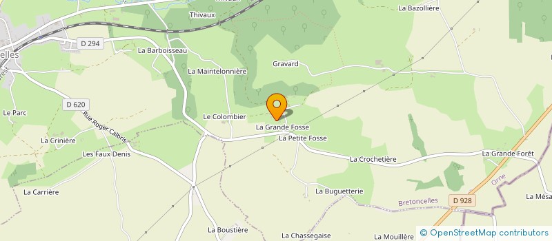 localisation de l'entreprise SCI ROMILIE à BRETONCELLES