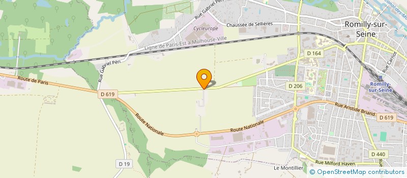 localisation de l'entreprise SCI ROMILIUS à ROMILLY-SUR-SEINE