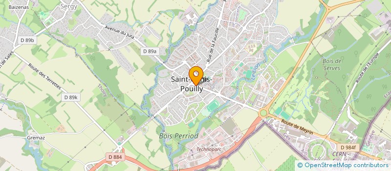 localisation de l'entreprise SCI ROMINAX à SAINT-GENIS-POUILLY