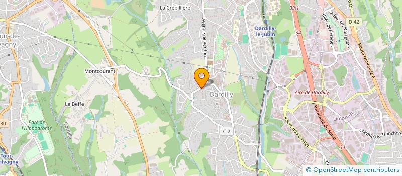 localisation de l'entreprise SCI ROMINET  DARDILLY