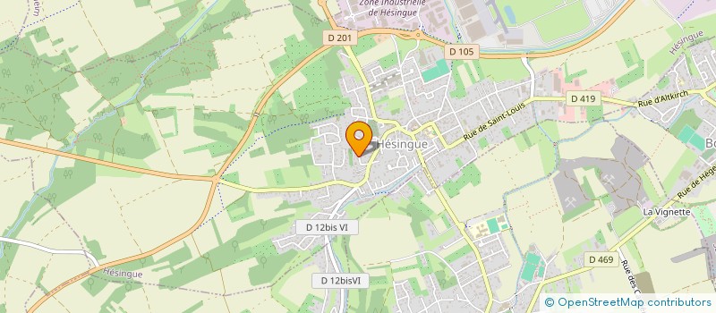 localisation de l'entreprise SCI ROMISA  HESINGUE