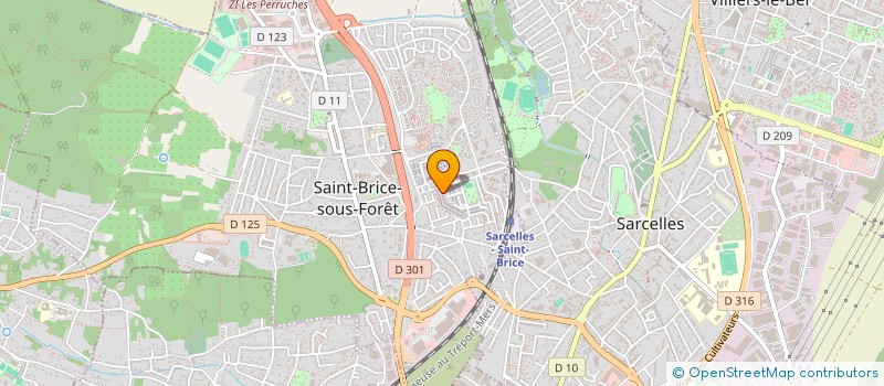 localisation de l'entreprise SCI ROMISHAI à SAINT-BRICE-SOUS-FORET