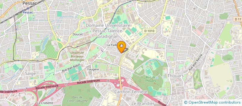 localisation de l'entreprise SCI ROMMA  PESSAC