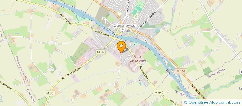 localisation de l'entreprise SCI ROMMES à QUESNOY-SUR-DEULE