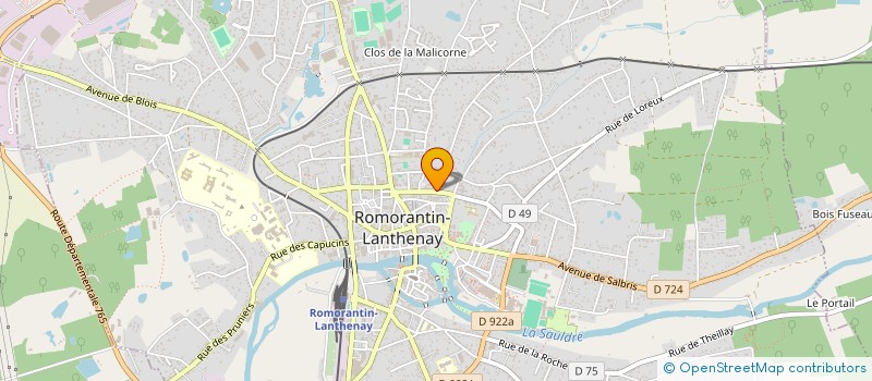 localisation de l'entreprise SCI ROMO 2  ROMORANTIN-LANTHENAY