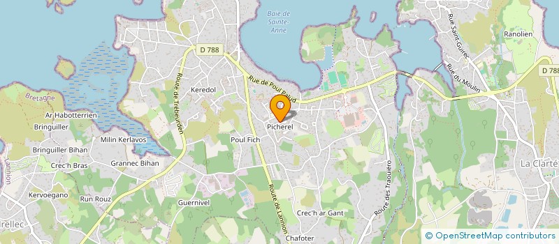 localisation de l'entreprise SCI ROMO  TREGASTEL