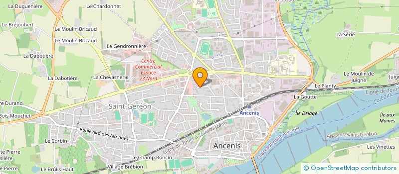 localisation de l'entreprise SCI ROMO  ANCENIS-SAINT-GEREON