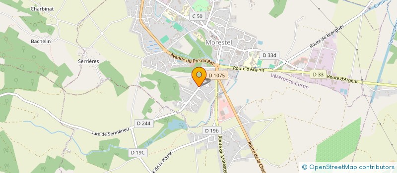 localisation de l'entreprise SCI ROMOVA  MORESTEL