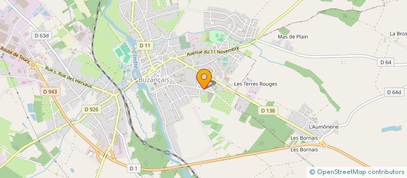 localisation de l'entreprise SCI ROMPU à BUZANCAIS