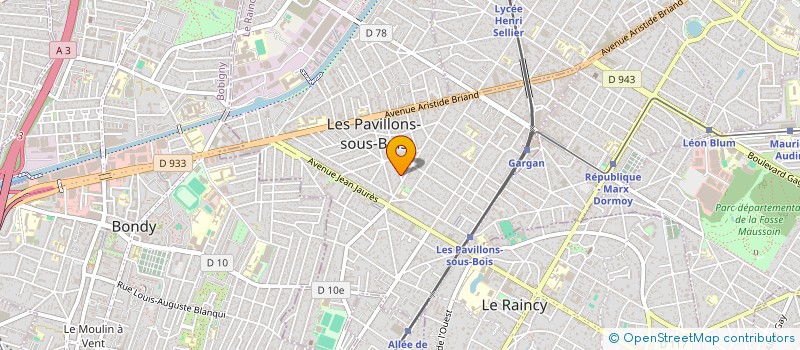 localisation de l'entreprise SCI ROMTAL  LES PAVILLONS-SOUS-BOIS