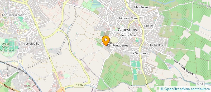 localisation de l'entreprise SCI ROMTOM  CABESTANY