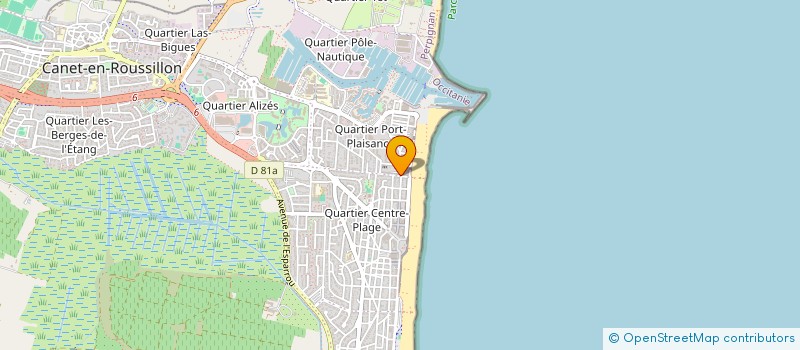 localisation de l'entreprise SCI ROMUALD  CANET-EN-ROUSSILLON