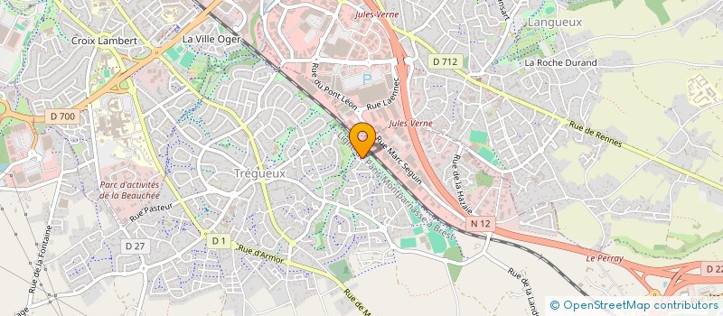 localisation de l'entreprise SCI ROMULUS  TREGUEUX