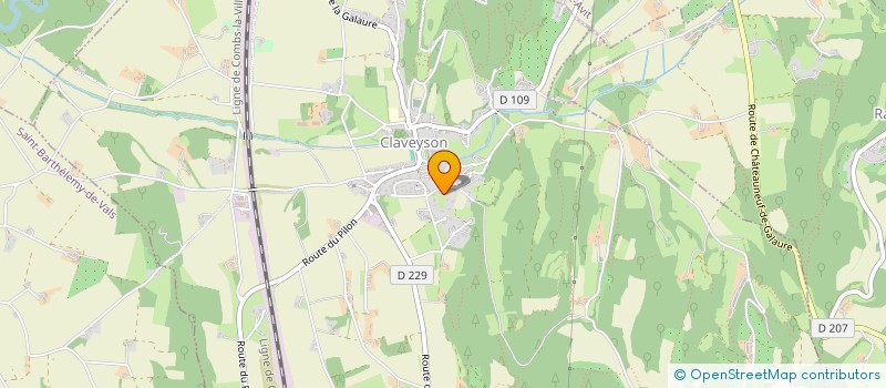 localisation de l'entreprise SCI ROMULUS  CLAVEYSON