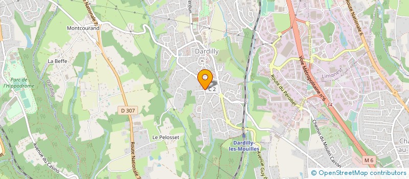 localisation de l'entreprise SCI ROMUSY  CHARBONNIERES-LES-BAINS