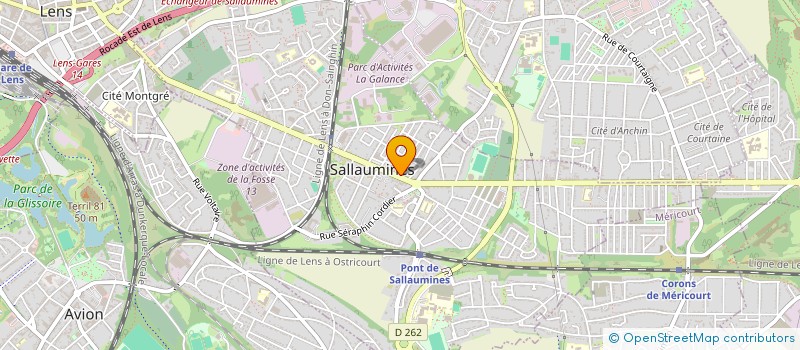 localisation de l'entreprise SCI ROMY  SALLAUMINES