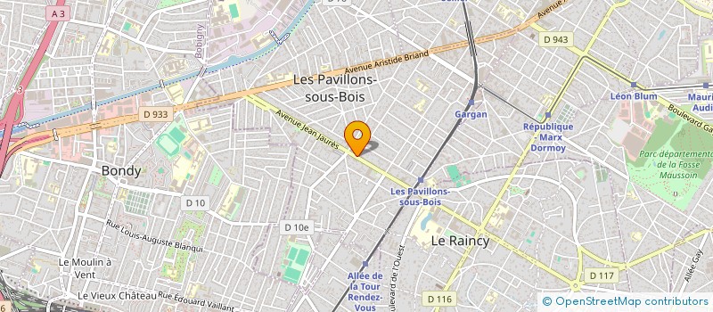 localisation de l'entreprise SCI ROMY  LES PAVILLONS-SOUS-BOIS