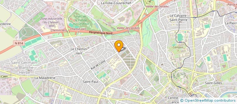 localisation de l'entreprise SCI ROMY à CAEN