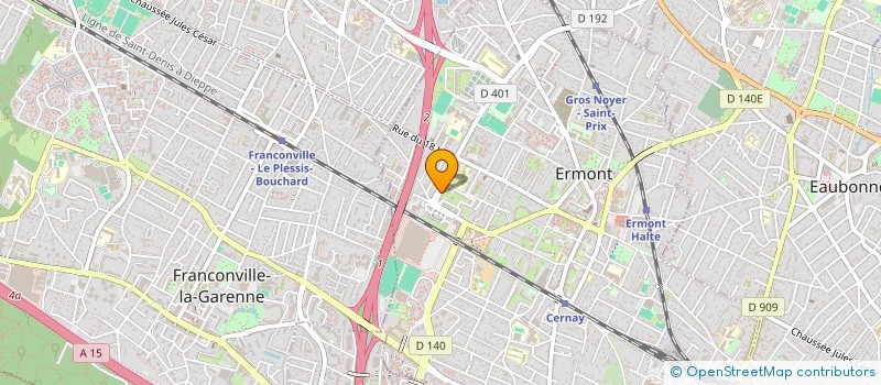 localisation de l'entreprise SCI ROMY à ERMONT