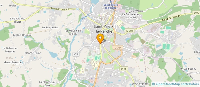 localisation de l'entreprise SCI ROMY à SAINT-YRIEIX-LA-PERCHE