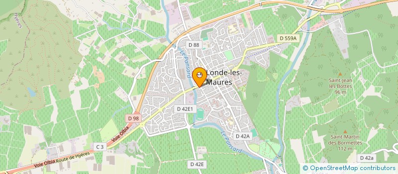 localisation de l'entreprise SCI ROMY  LA LONDE-LES-MAURES