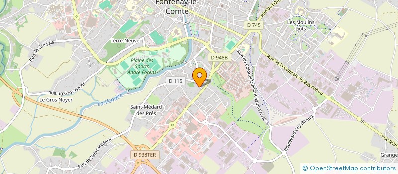 localisation de l'entreprise SCI RONAD  FONTENAY-LE-COMTE