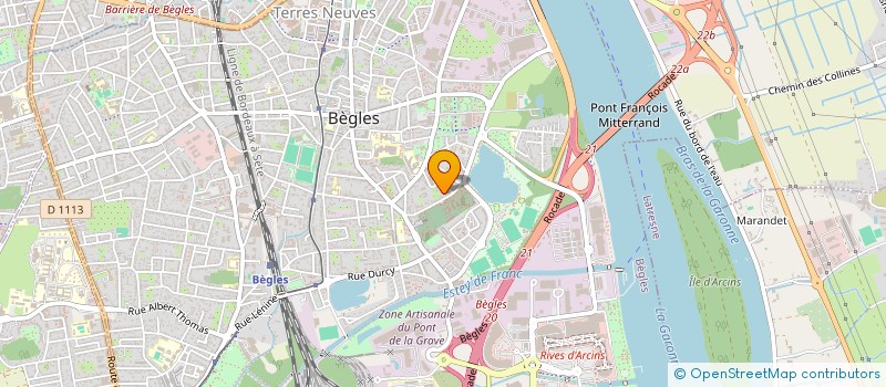 localisation de l'entreprise SCI RONALD à BEGLES