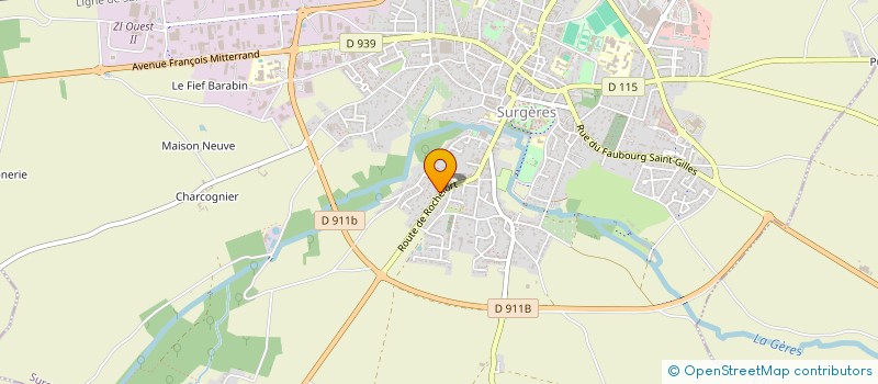 localisation de l'entreprise SCI RONAN 1  SURGERES