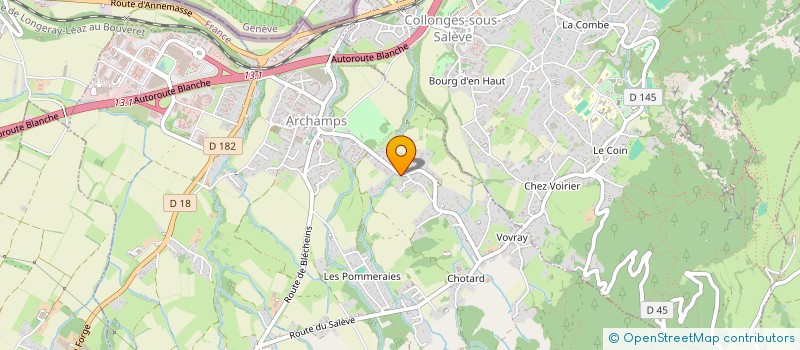 localisation de l'entreprise SCI RONAT  ARCHAMPS