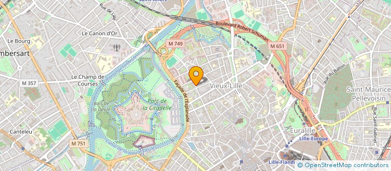 localisation de l'entreprise SCI RONCHIN CHALANT à LILLE