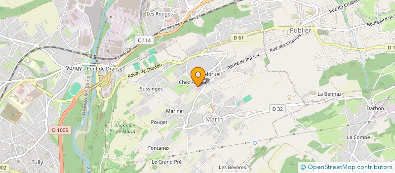 localisation de l'entreprise SCI RONCHIS à MARIN